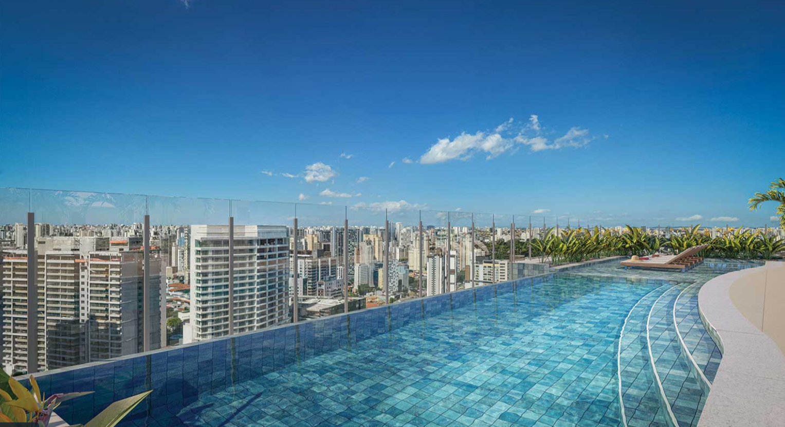 Панорамный бассейн rooftop Casa Nacional