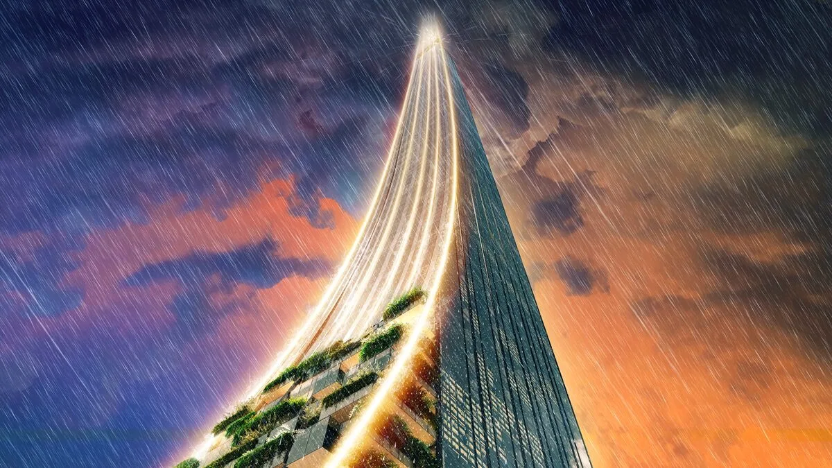 Деталь башни Senna Tower